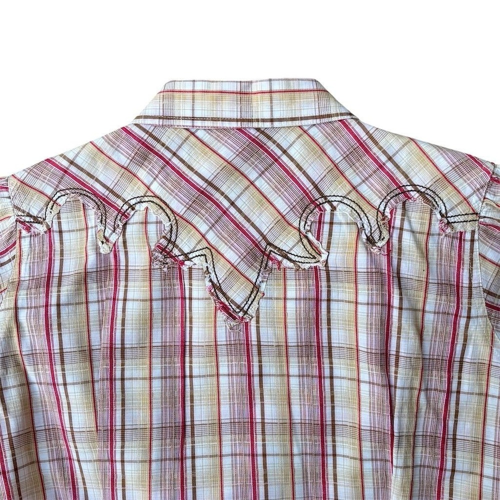 Ariat Women's Plaid Button-Up Shirt M Multicolor Short Sleeve Casual - Picture 5 of 6